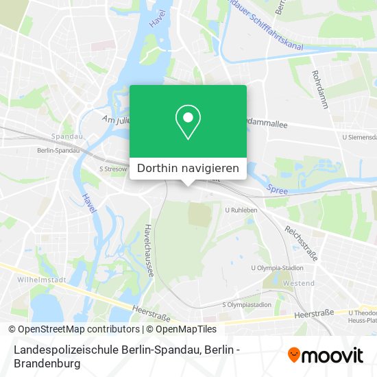 Landespolizeischule Berlin-Spandau Karte