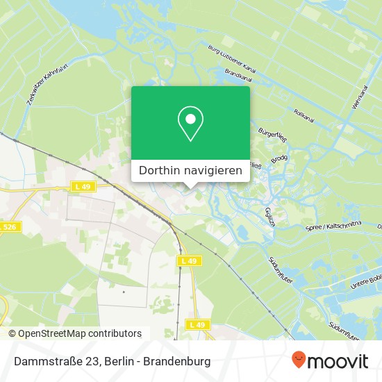 Dammstraße 23, 03222 Lübbenau / Spreewald Karte