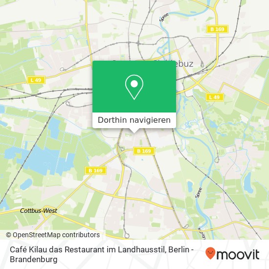 Café Kilau das Restaurant im Landhausstil, Drebkauer Straße 44 Karte