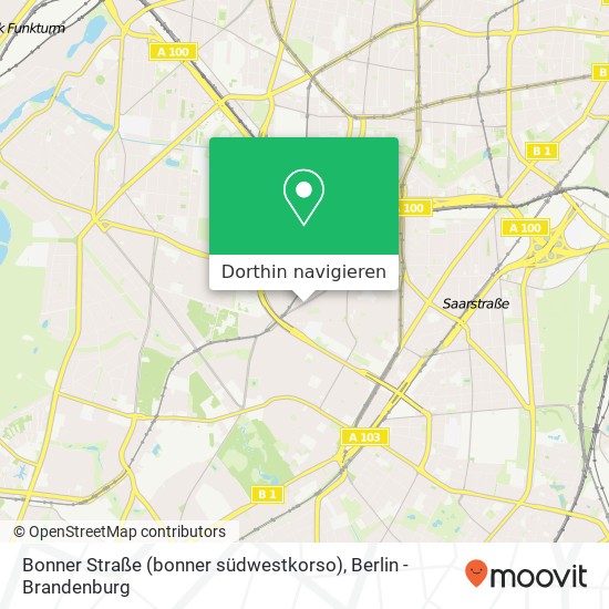 Bonner Straße (bonner südwestkorso), Wilmersdorf, 14197 Berlin Karte