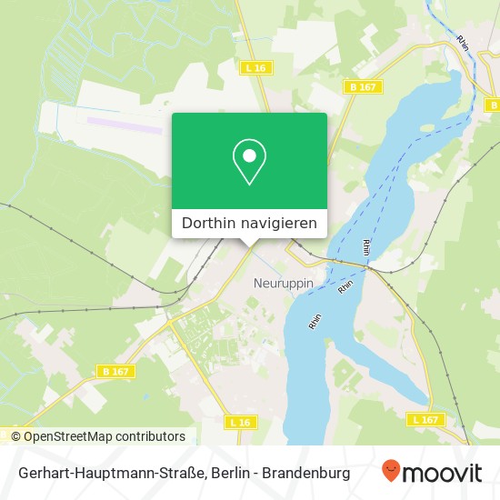 Gerhart-Hauptmann-Straße, 16816 Neuruppin Karte