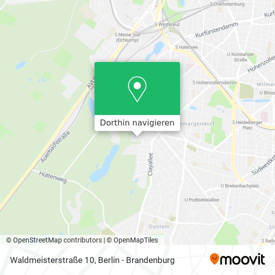 Waldmeisterstraße 10 Karte