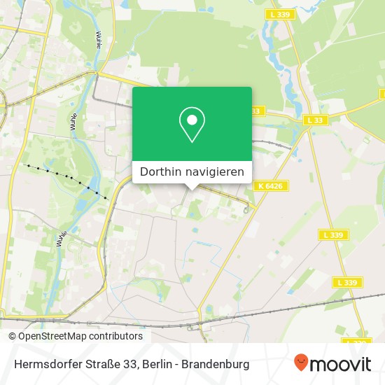 Hermsdorfer Straße 33, Hellersdorf, 12627 Berlin Karte