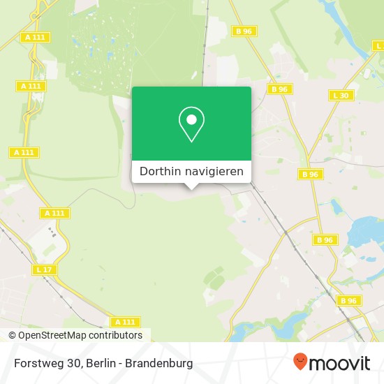 Forstweg 30, Frohnau, 13465 Berlin Karte