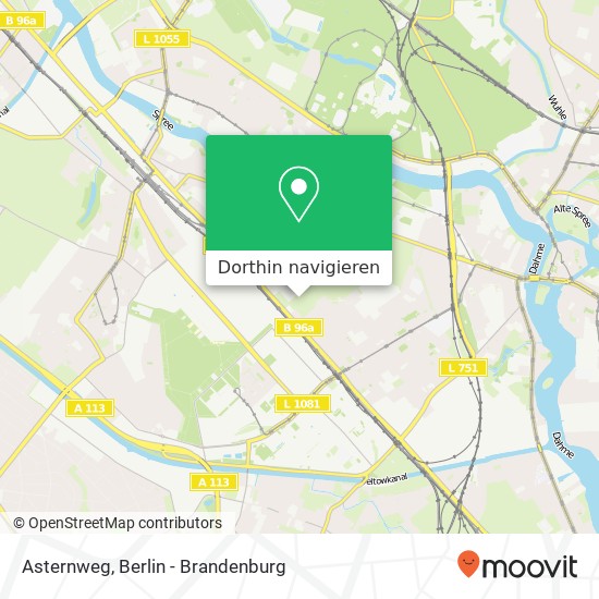 Asternweg, Adlershof, 12489 Berlin Karte