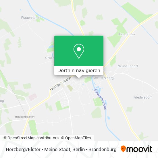 Herzberg/Elster - Meine Stadt Karte