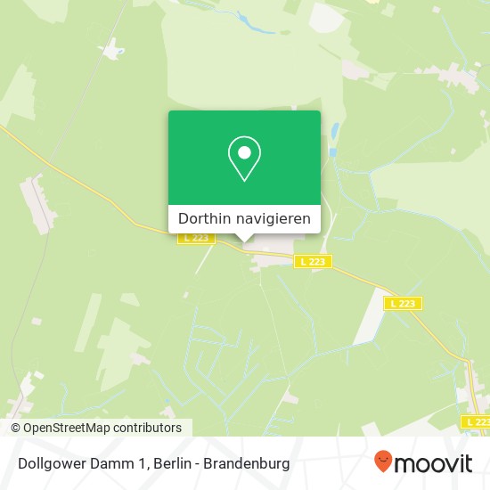 Dollgower Damm 1, Schulzendorf, 16775 Sonnenberg Karte