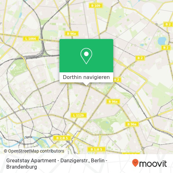 Greatstay Apartment - Danzigerstr., Danziger Straße 64 Karte