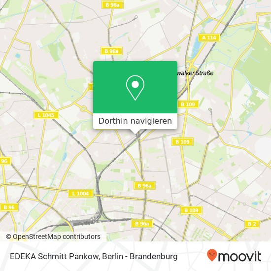 EDEKA Schmitt Pankow, Garbátyplatz 1 Karte