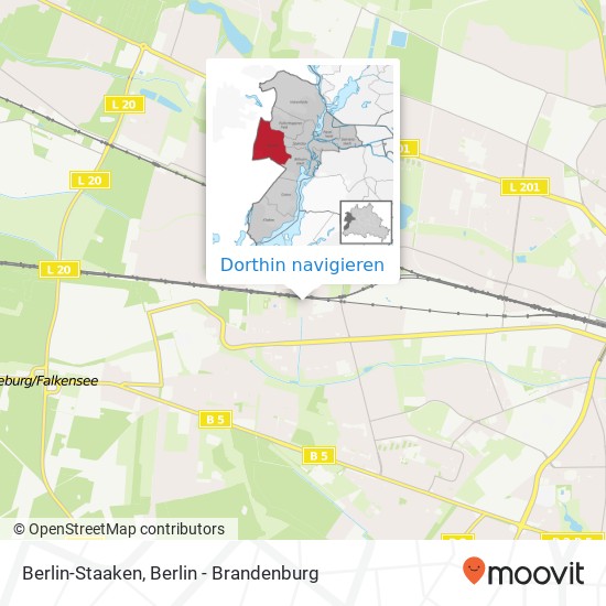 Berlin-Staaken Karte