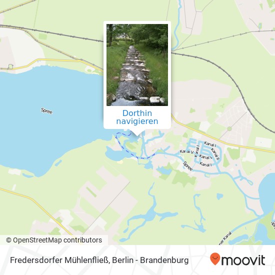 Fredersdorfer Mühlenfließ Karte