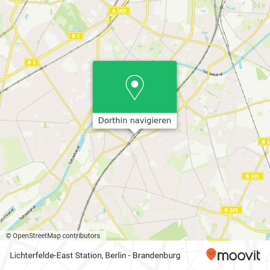 Lichterfelde-East Station Karte