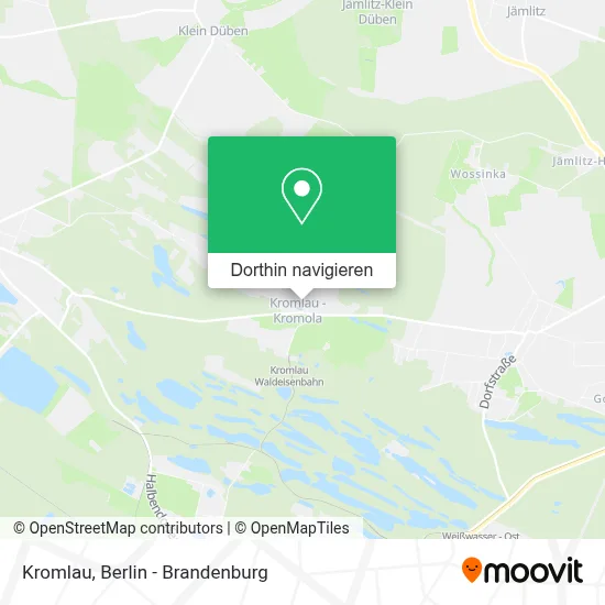Kromlau Karte