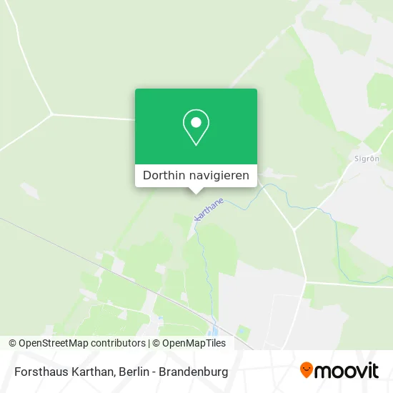 Forsthaus Karthan Karte