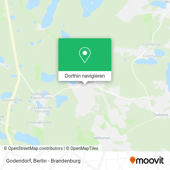 Godendorf Karte