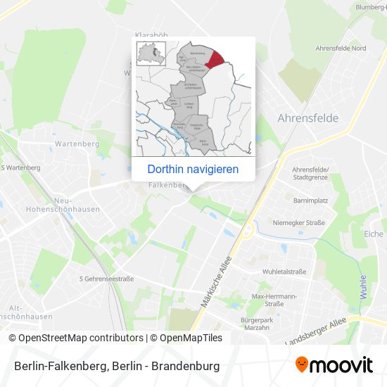 Berlin-Falkenberg Karte