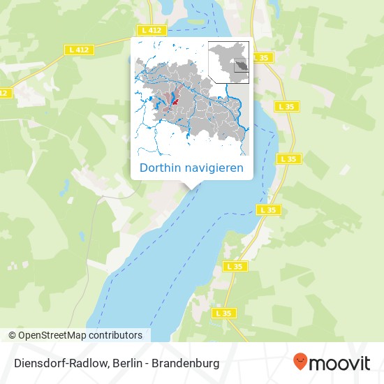 Diensdorf-Radlow Karte