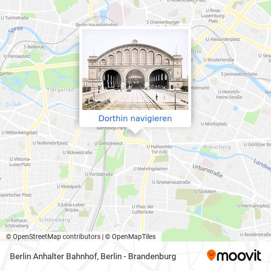 Berlin Anhalter Bahnhof Karte