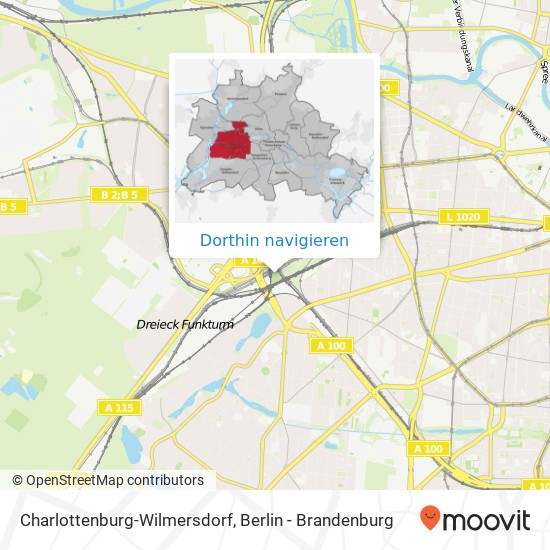 Charlottenburg-Wilmersdorf Karte