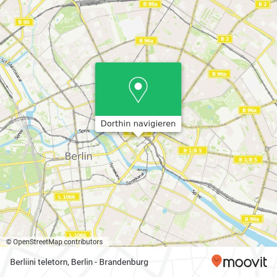 Berliini teletorn Karte