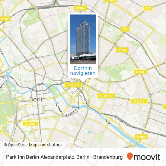 Park Inn Berlin-Alexanderplatz Karte