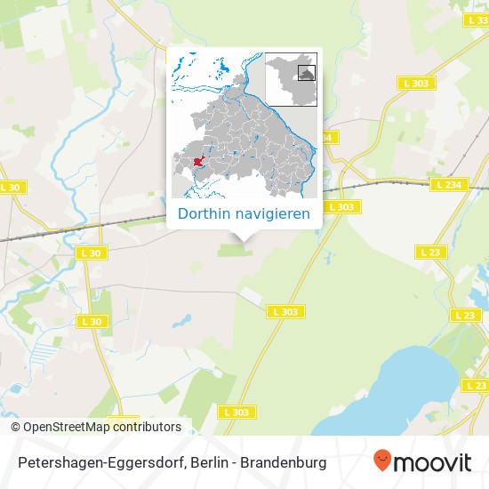 Petershagen-Eggersdorf Karte