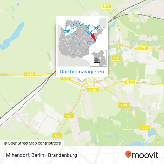 Mihendorf Karte
