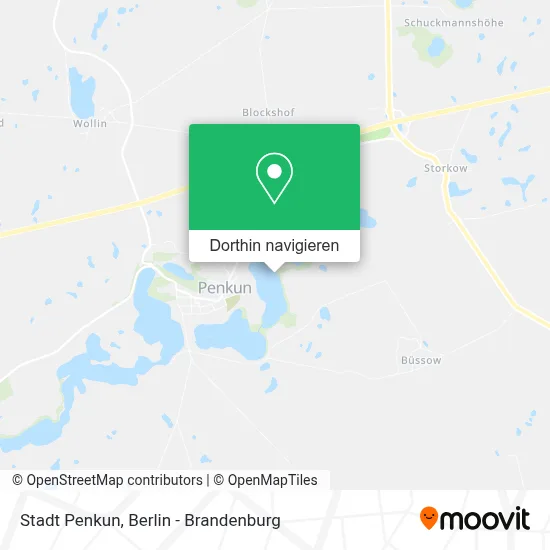 Stadt Penkun Karte