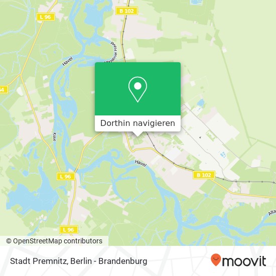 Stadt Premnitz Karte
