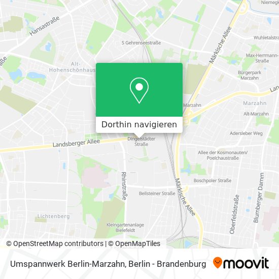 Umspannwerk Berlin-Marzahn Karte