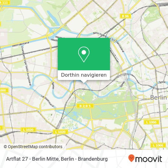 Artflat 27 - Berlin Mitte Karte