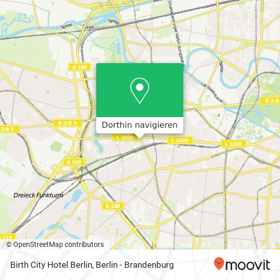 Birth City Hotel Berlin Karte