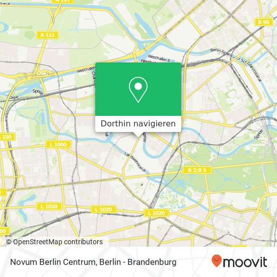 Novum Berlin Centrum Karte