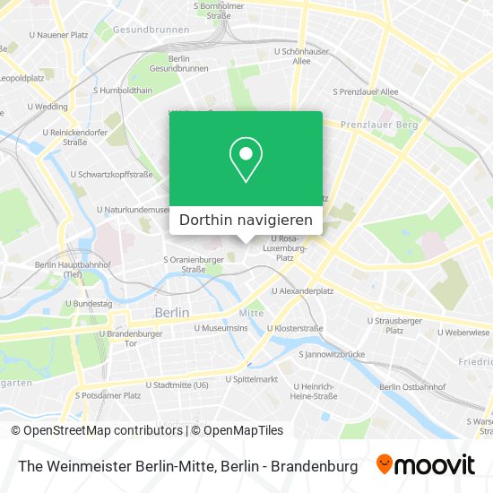 The Weinmeister Berlin-Mitte Karte
