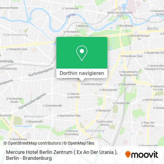 Mercure Hotel Berlin Zentrum ( Ex An Der Urania ) Karte