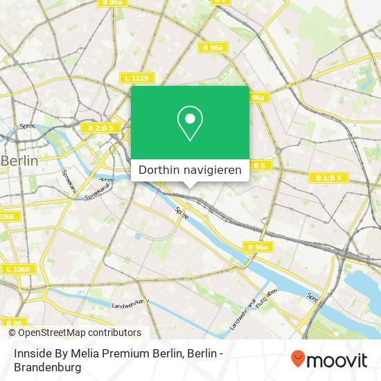 Innside By Melia Premium Berlin Karte