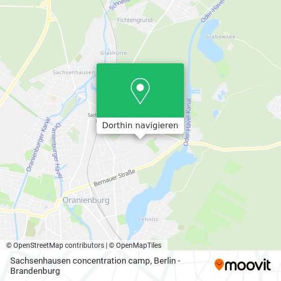 Sachsenhausen concentration camp Karte