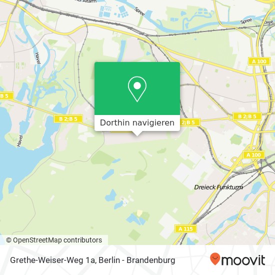 Grethe-Weiser-Weg 1a, Westend, 14055 Berlin Karte