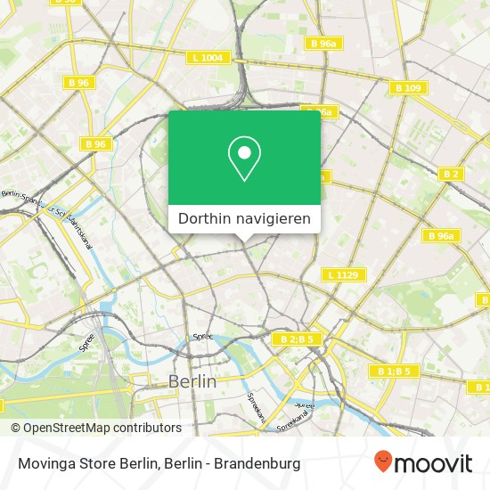 Movinga Store Berlin, Brunnenstraße 22 Karte