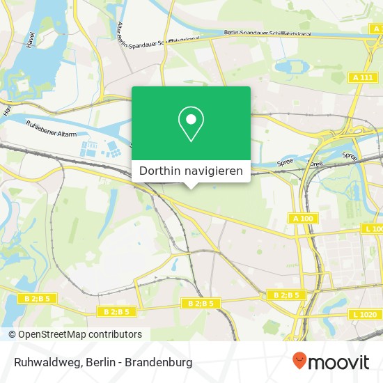 Ruhwaldweg, Westend, 14050 Berlin Karte