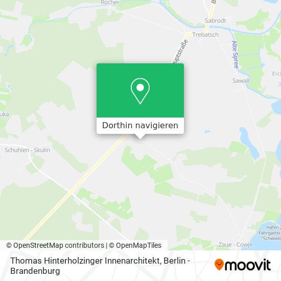 Thomas Hinterholzinger Innenarchitekt Karte