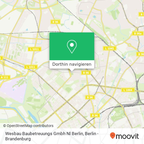 Wesbau Baubetreuungs Gmbh Nl Berlin Karte