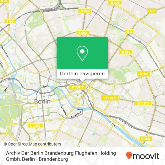 Archiv Der Berlin Brandenburg Flughafen Holding Gmbh Karte