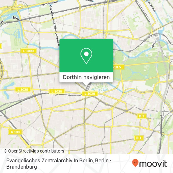 Evangelisches Zentralarchiv In Berlin Karte