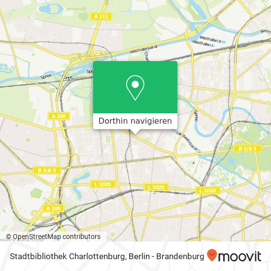 Stadtbibliothek Charlottenburg Karte