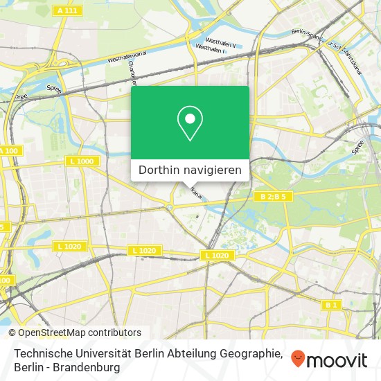 Technische Universität Berlin Abteilung Geographie Karte