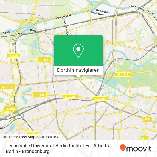 Technische Universität Berlin Institut Für Arbeits- Karte