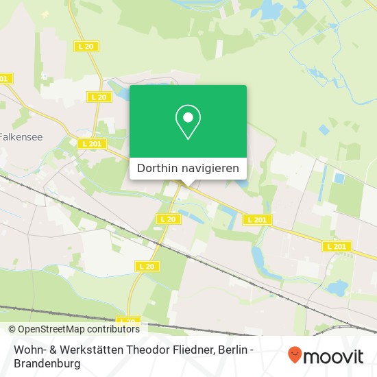 Wohn- & Werkstätten Theodor Fliedner Karte