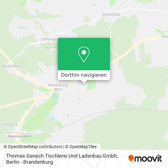 Thomas Gensch Tischlerei Und Ladenbau Gmbh Karte