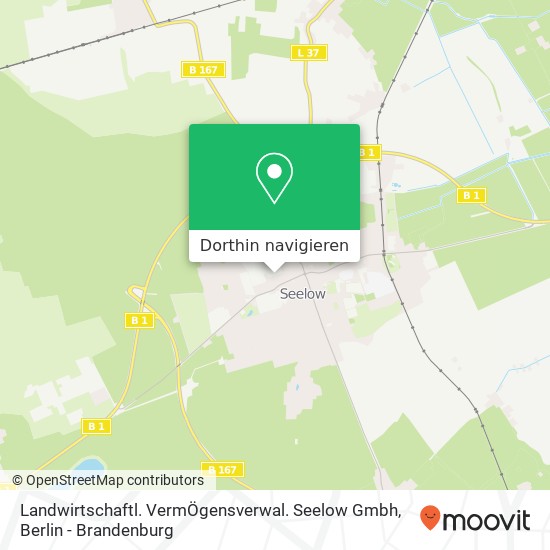 Landwirtschaftl. VermÖgensverwal. Seelow Gmbh Karte